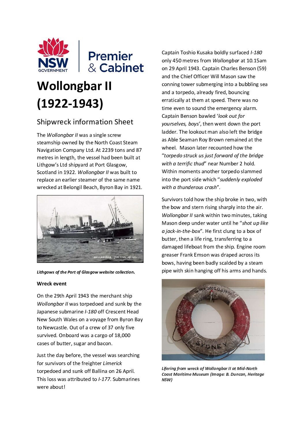 Wollongbar (II) Info Sheet - Damien Siviero Photography